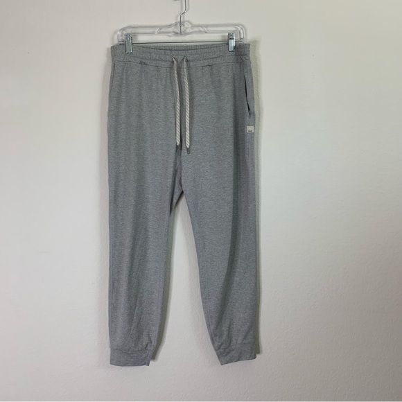 Vuori Womens light gray performance joggers drawstring pockets L - Picture 1 of 10